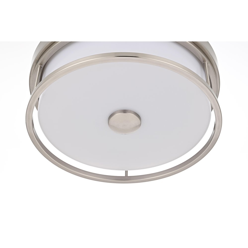 Kolson 12 Inch Led Flush Mount In Polished Nickel. Picture 4