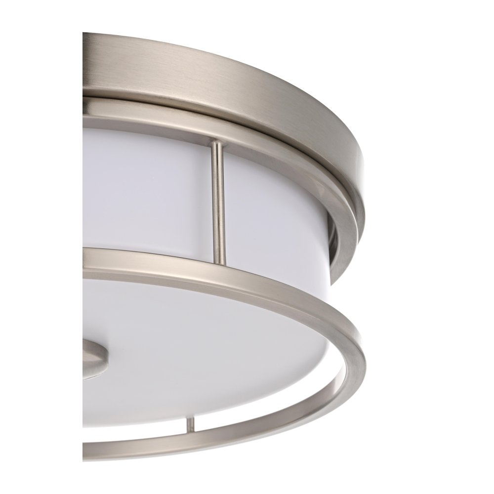 Kolson 12 Inch Led Flush Mount In Polished Nickel. Picture 6