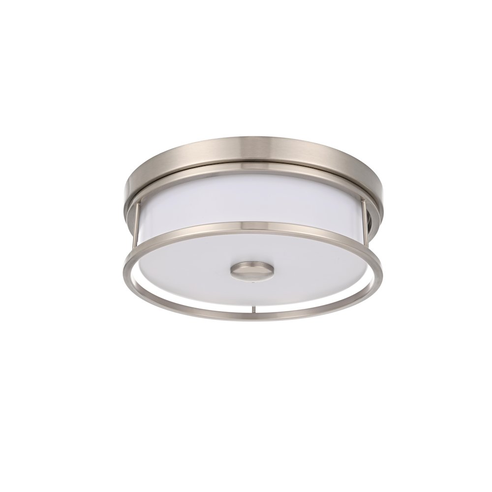 Kolson 12 Inch Led Flush Mount In Polished Nickel. Picture 7
