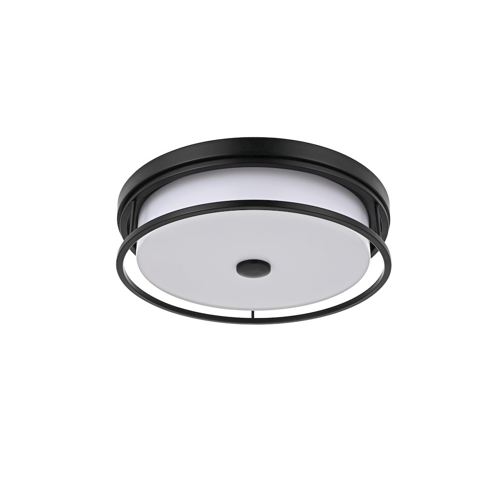 Kolson 16 Inch Led Flush Mount In Black. Picture 7