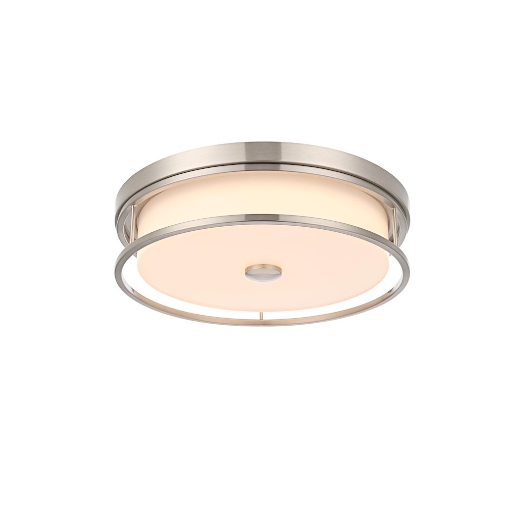 Kolson 16 Inch Led Flush Mount In Polished Nickel. Picture 3