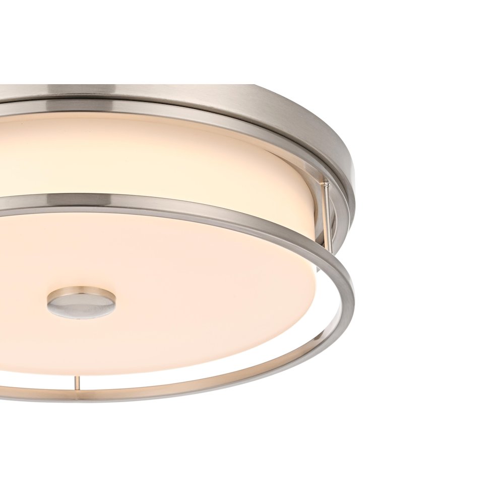 Kolson 16 Inch Led Flush Mount In Polished Nickel. Picture 5