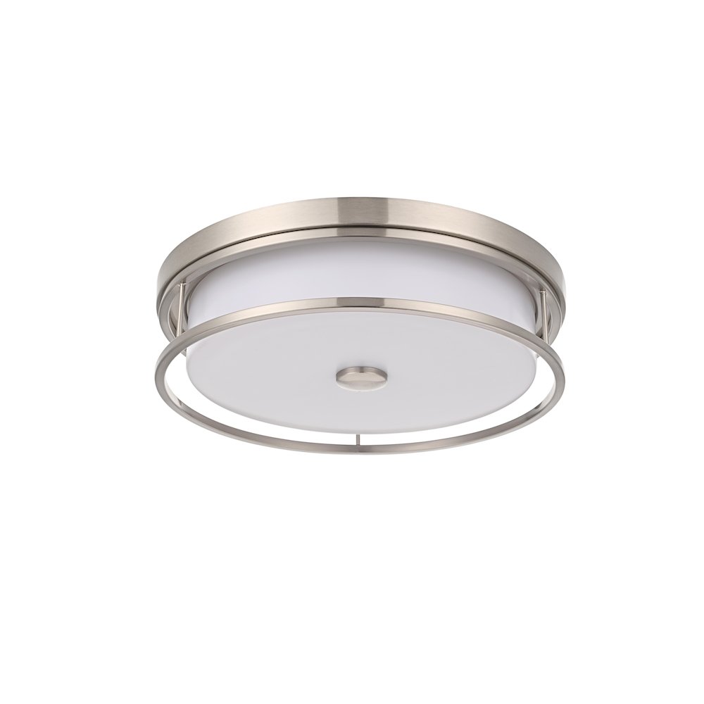 Kolson 16 Inch Led Flush Mount In Polished Nickel. Picture 7