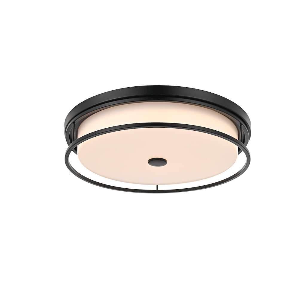 Kolson 20 Inch Led Flush Mount In Black. Picture 3