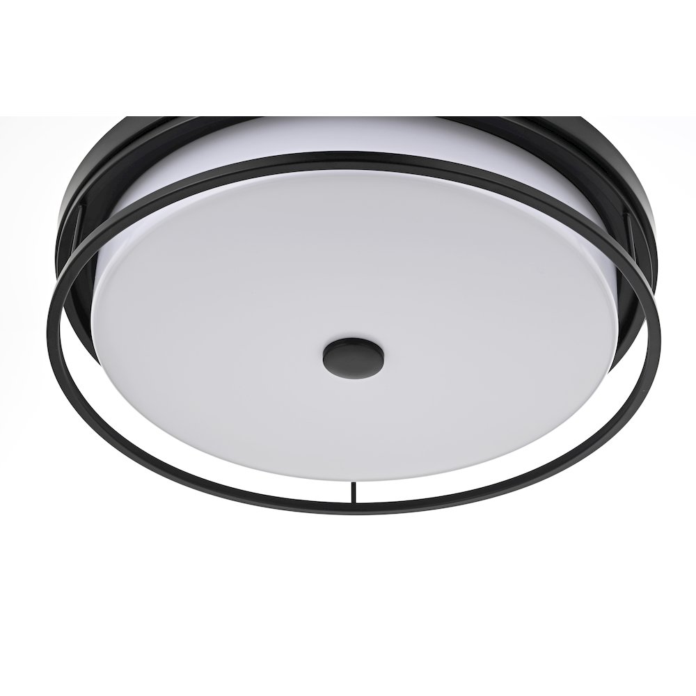 Kolson 20 Inch Led Flush Mount In Black. Picture 4