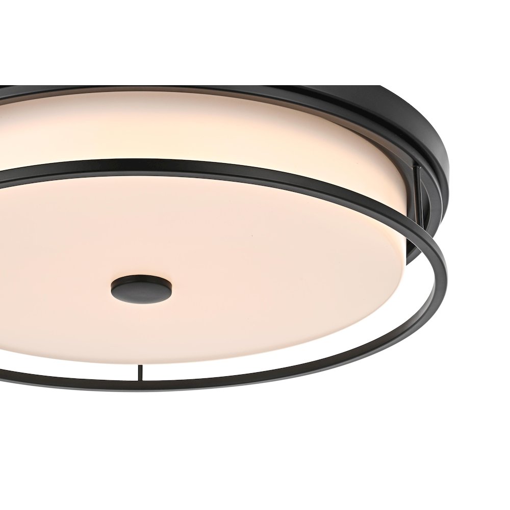 Kolson 20 Inch Led Flush Mount In Black. Picture 5