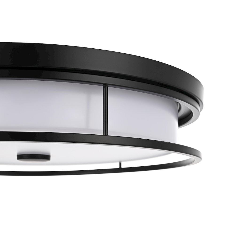 Kolson 20 Inch Led Flush Mount In Black. Picture 6