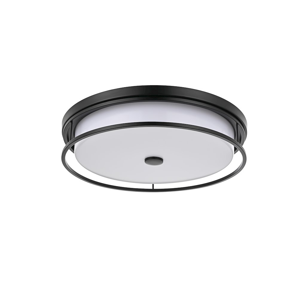Kolson 20 Inch Led Flush Mount In Black. Picture 7