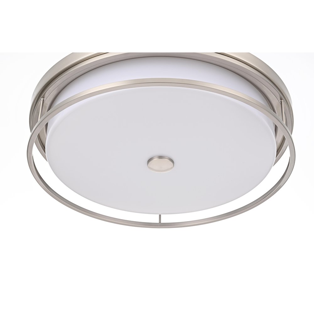 Kolson 20 Inch Led Flush Mount In Polished Nickel. Picture 4