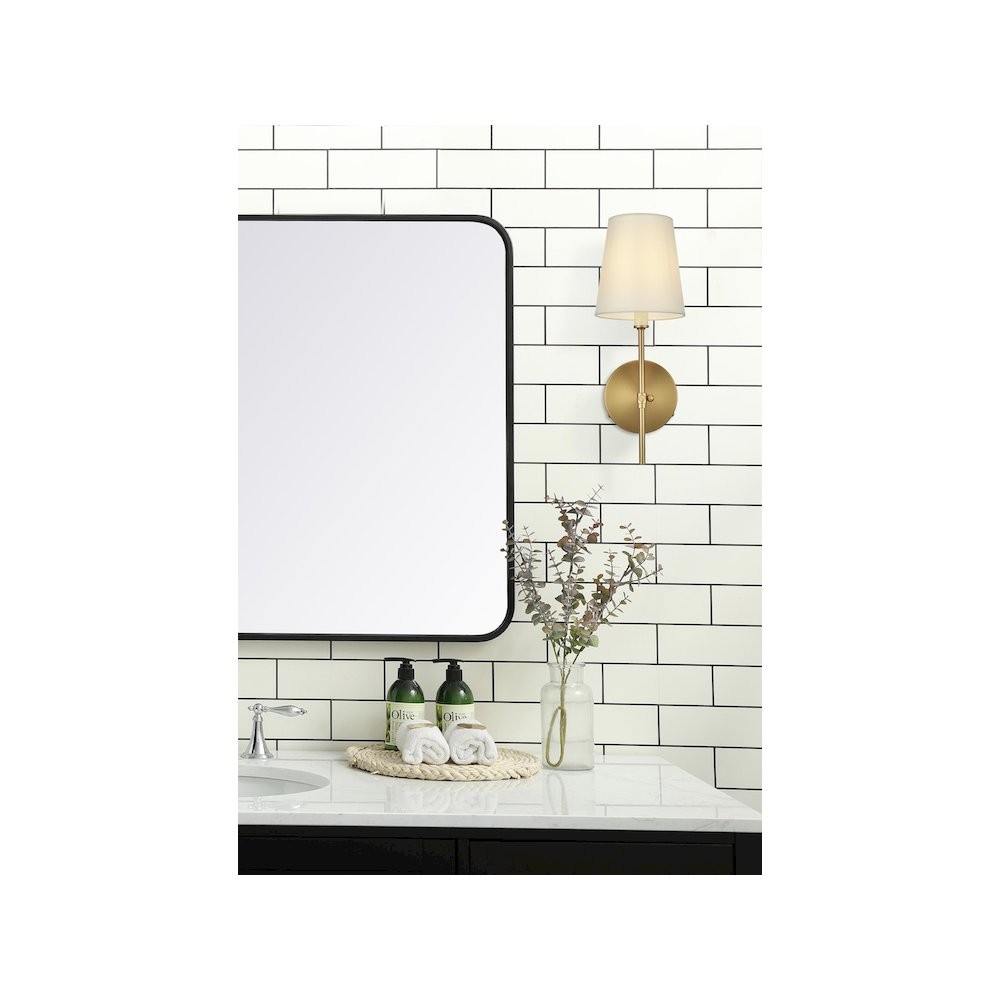 Mel 5.5 inch Wall Sconce in Satin Gold. Picture 2