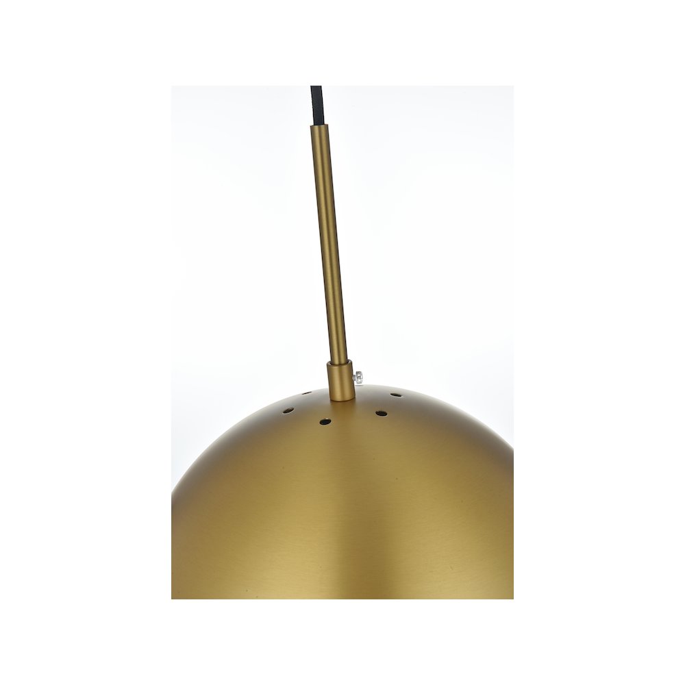 Eclipse 10 Inch Pendant Clear Shade in Chrome. Picture 6