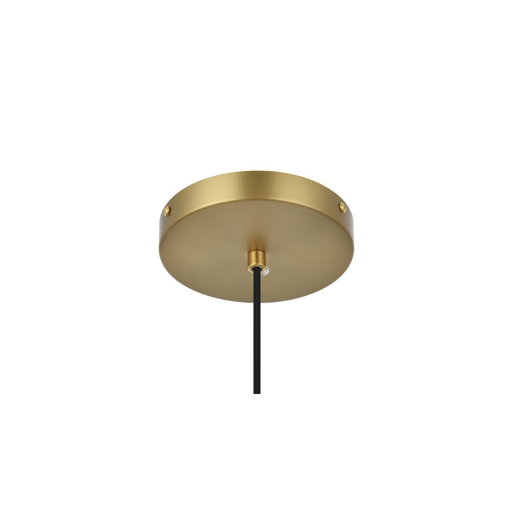 Eclipse 14 Inch Pendant Frosted White Shade in Satin Gold. Picture 7