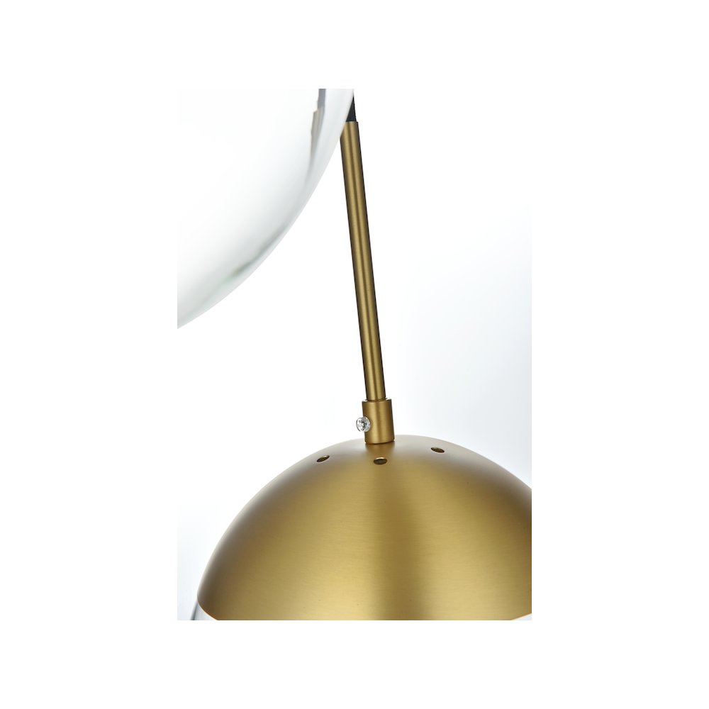 Eclipse 18 Inch Pendant Clear Shade in Chrome. Picture 4