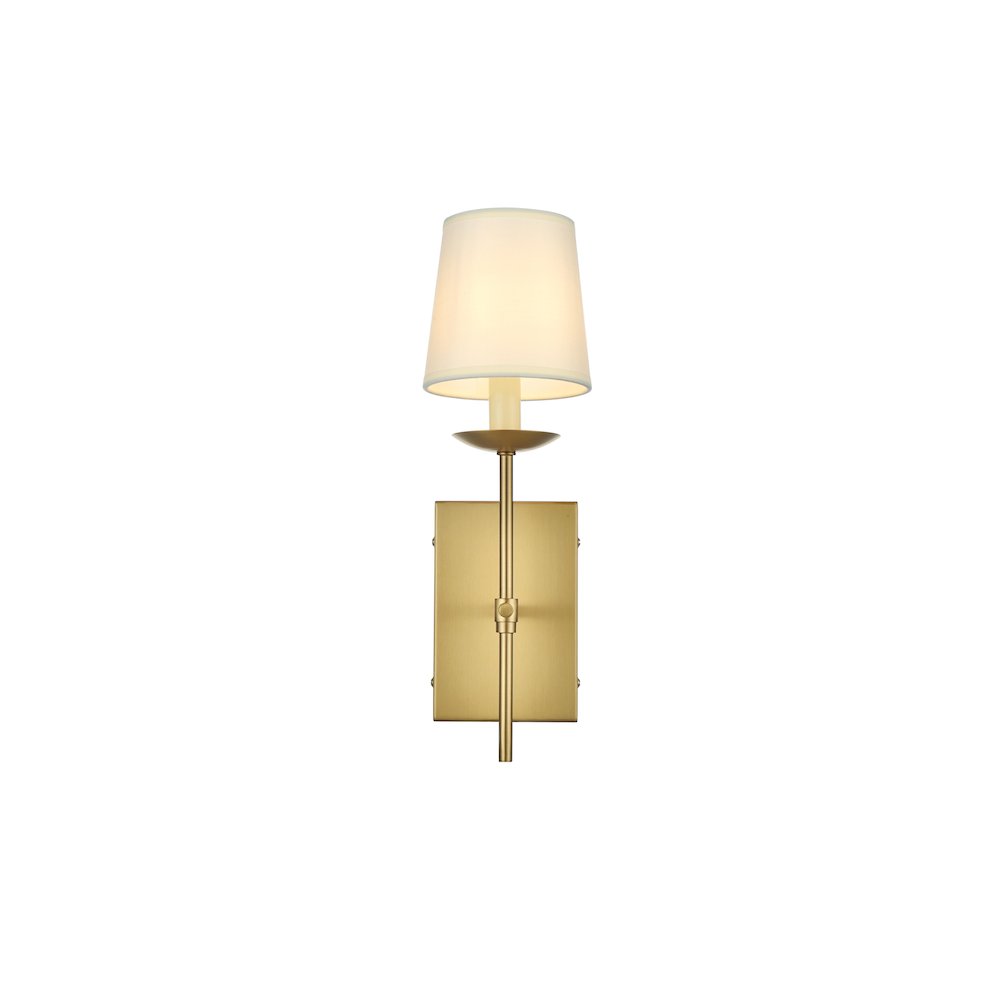 Eclipse 4.5 inch Wall Sconce in Satin Gold. Picture 1