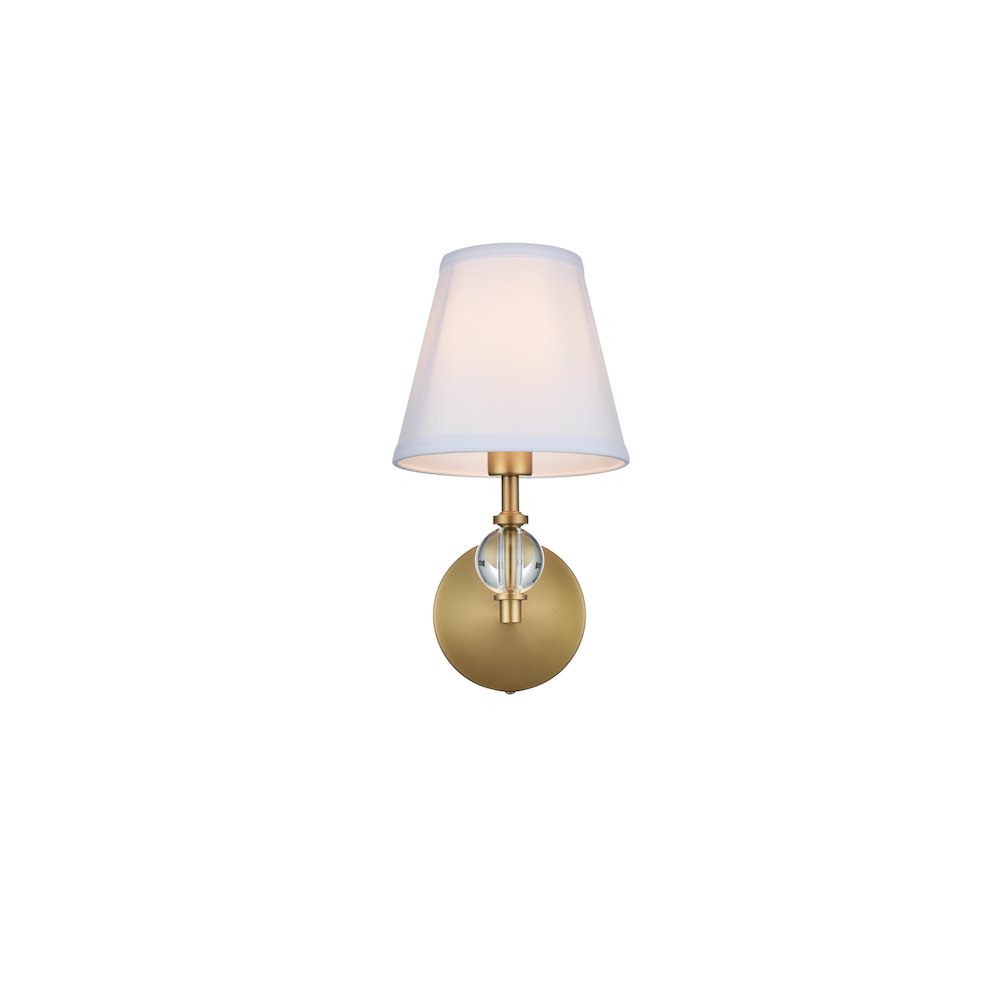 Bethany 7 inch Wall Sconce in Satin Gold. Picture 1