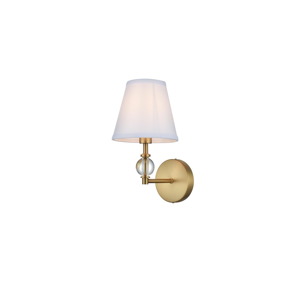 Bethany 7 inch Wall Sconce in Satin Gold. Picture 3