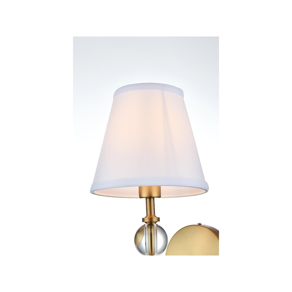 Bethany 7 inch Wall Sconce in Satin Gold. Picture 4