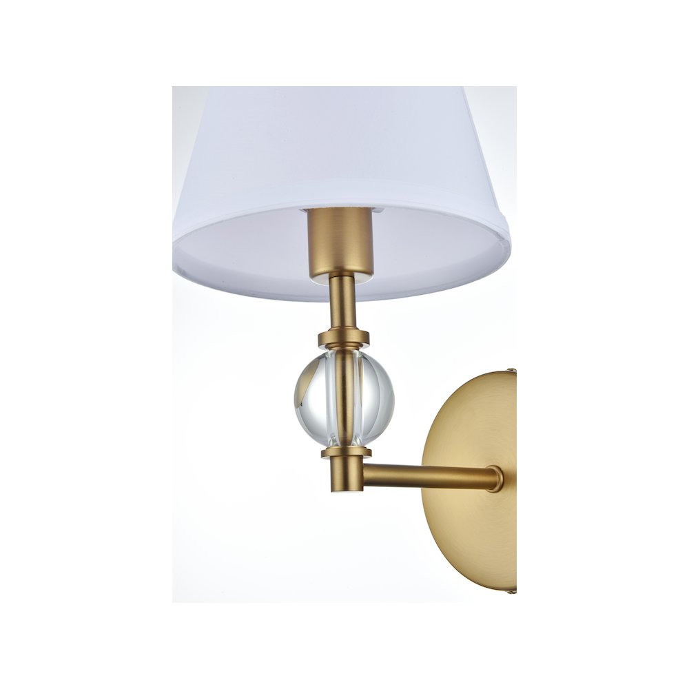 Bethany 7 inch Wall Sconce in Satin Gold. Picture 5