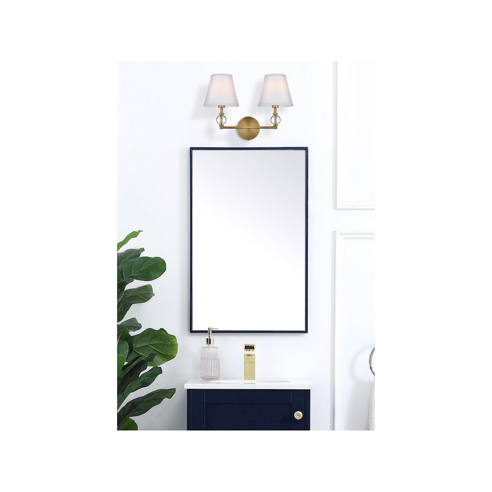 Bethany 17 inch Wall Sconce in Satin Gold. Picture 2