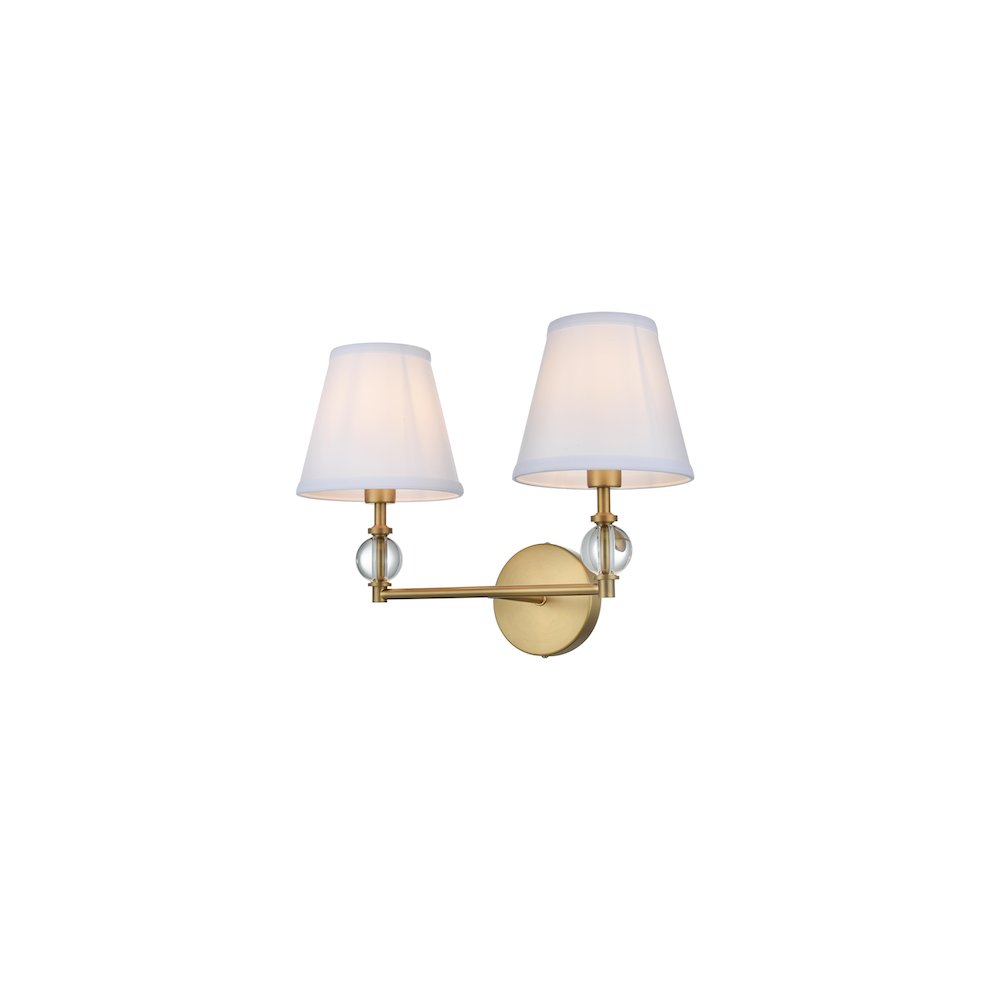 Bethany 17 inch Wall Sconce in Satin Gold. Picture 3