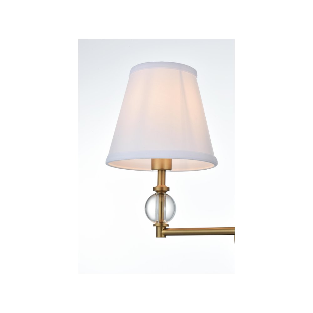 Bethany 17 inch Wall Sconce in Satin Gold. Picture 4
