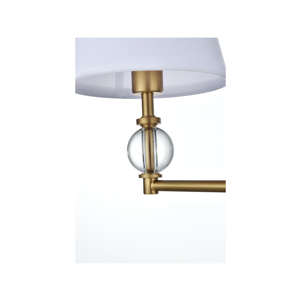 Bethany 27 inch Wall Sconce in Satin Gold. Picture 5