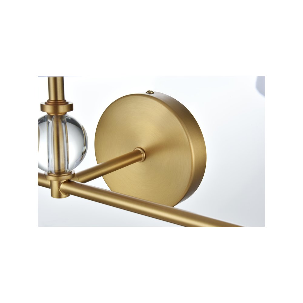 Bethany 27 inch Wall Sconce in Satin Gold. Picture 6