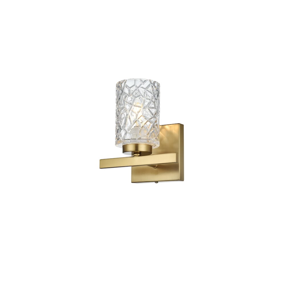 Cassie 7 inch Wall Sconce in Satin Gold. Picture 3