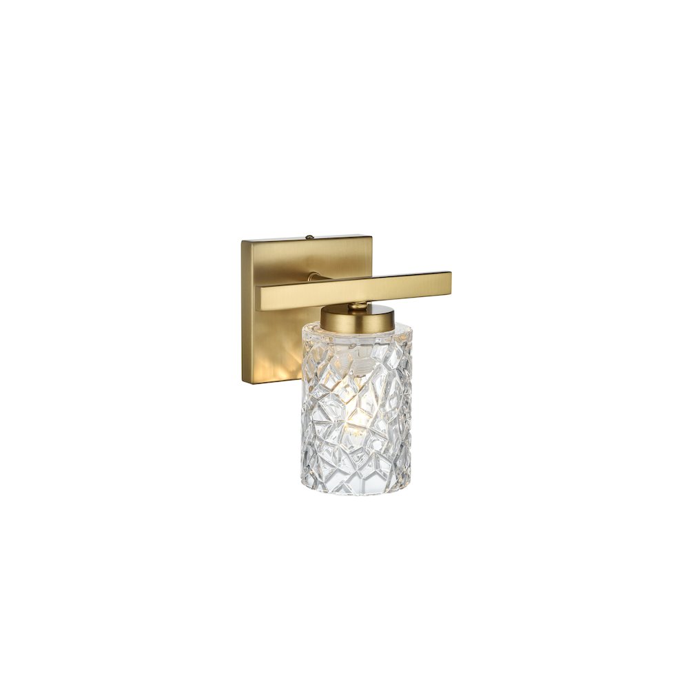 Cassie 7 inch Wall Sconce in Satin Gold. Picture 8