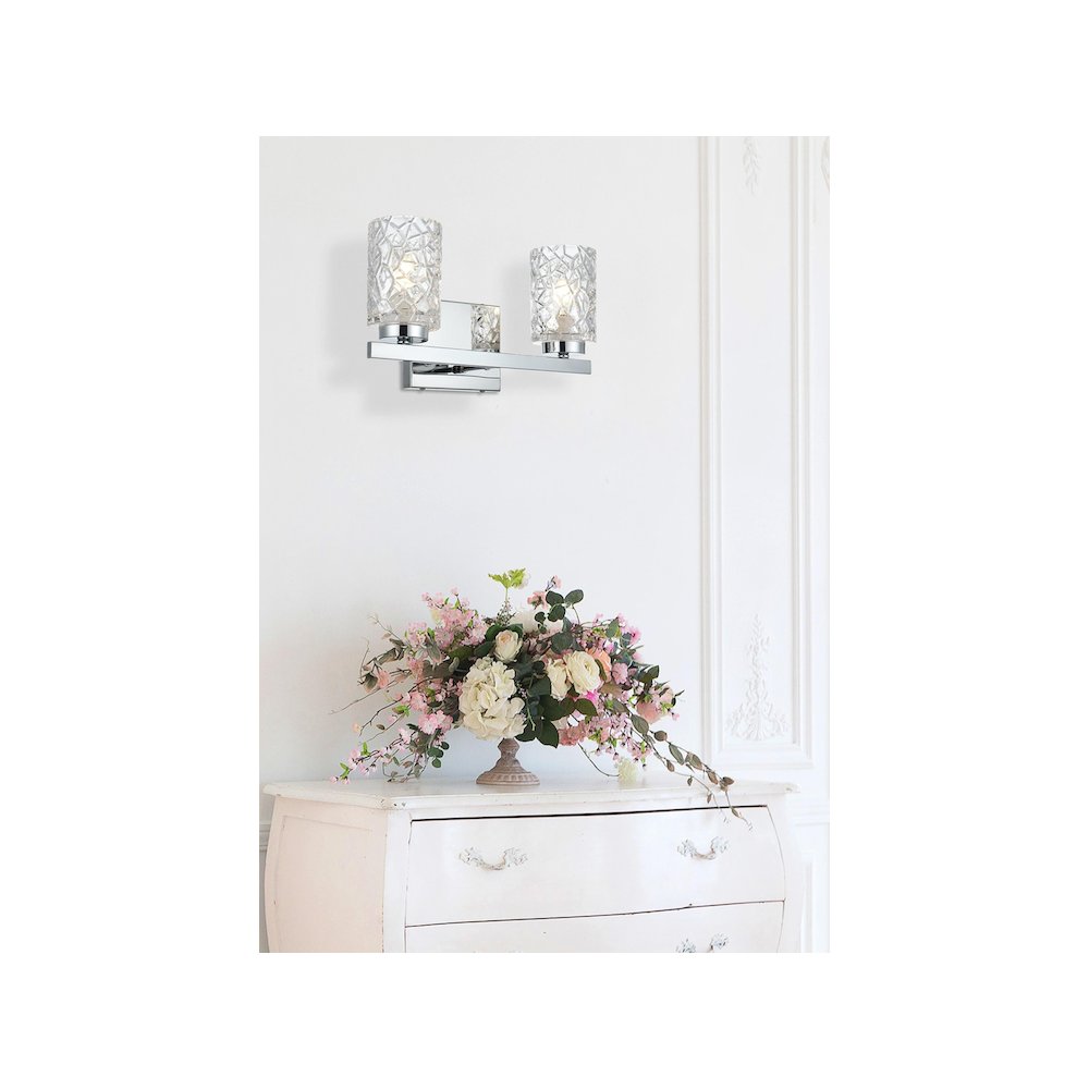 Cassie 14 inch Wall Sconce in Chrome. Picture 2