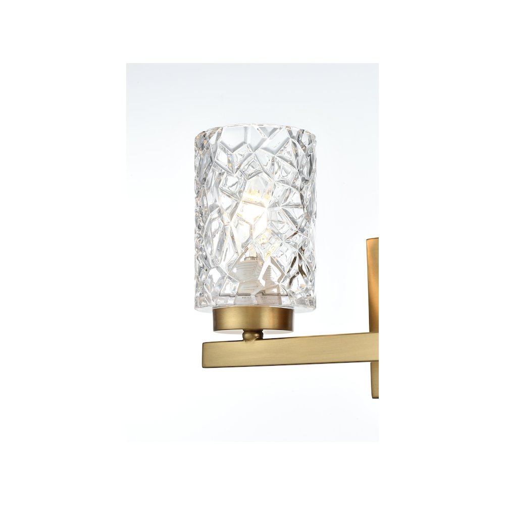 Cassie 14 inch Wall Sconce in Satin Gold. Picture 4