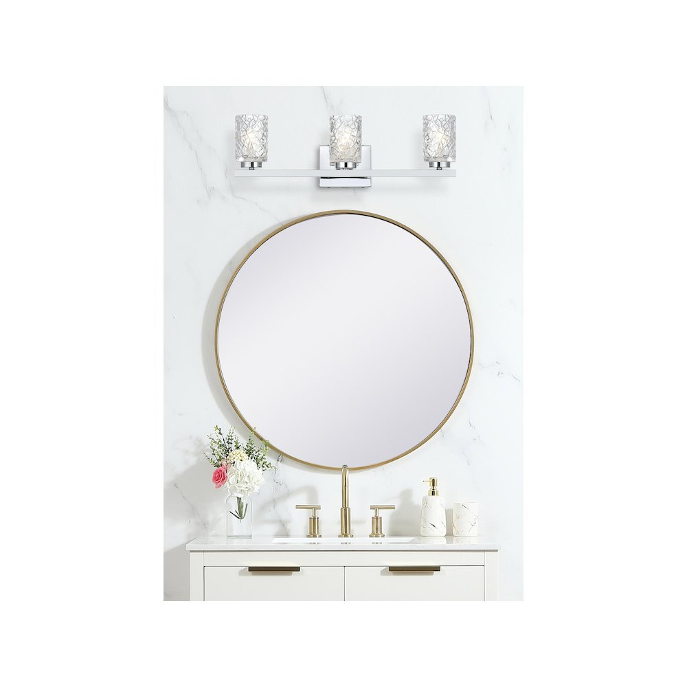 Cassie 24 inch Wall Sconce in Chrome. Picture 2