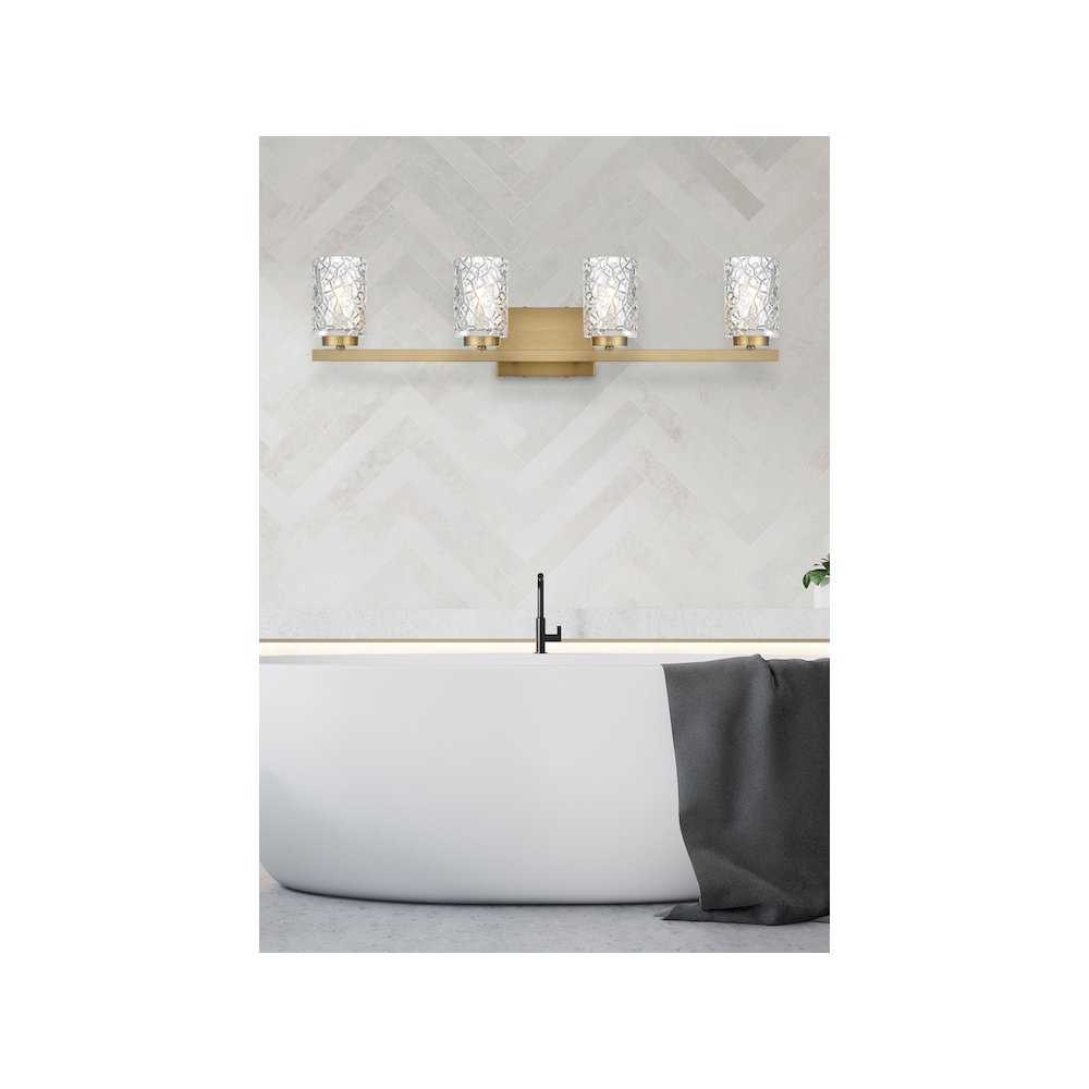 Cassie 31 inch Wall Sconce in Satin Gold. Picture 2