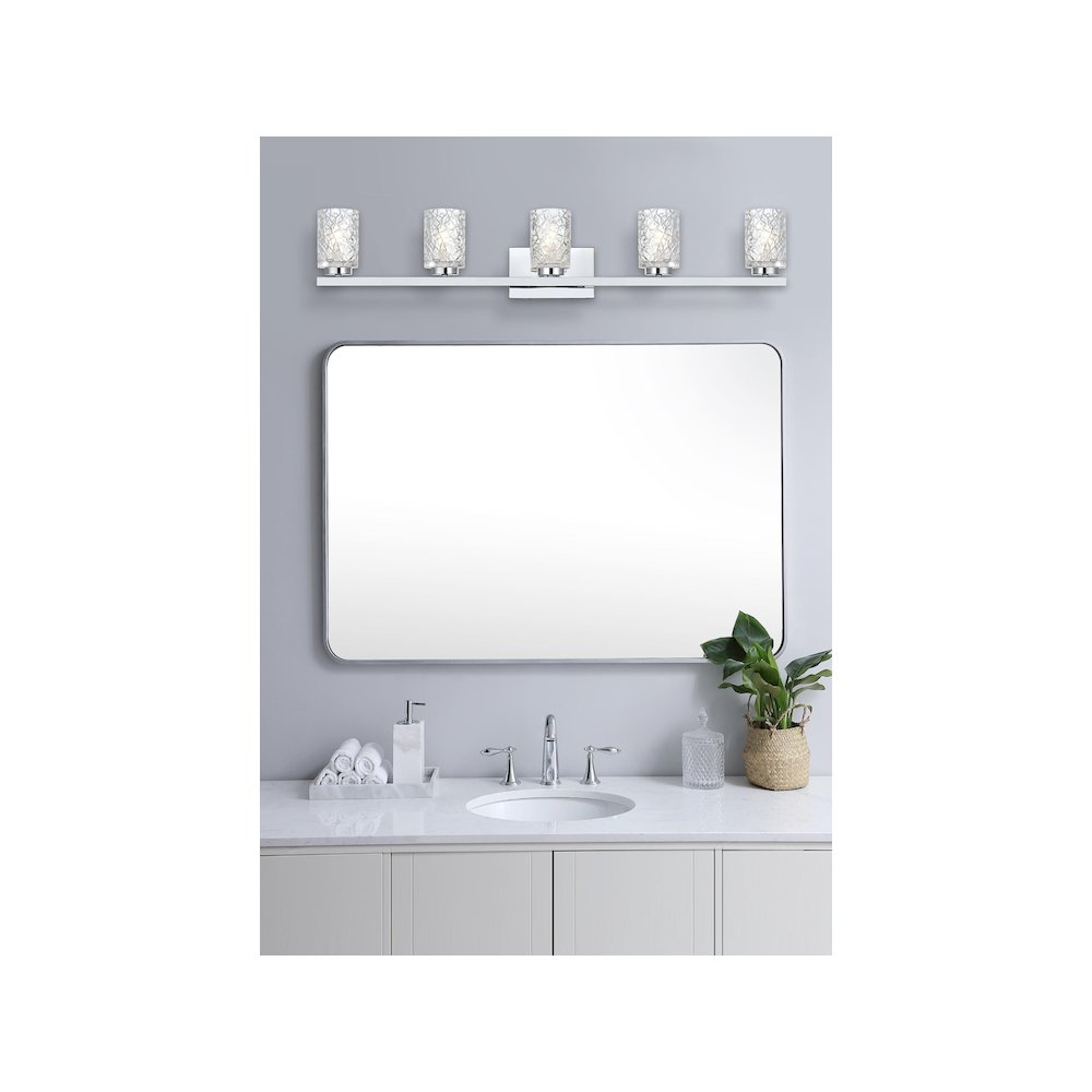 Cassie 41 inch Wall Sconce in Chrome. Picture 2