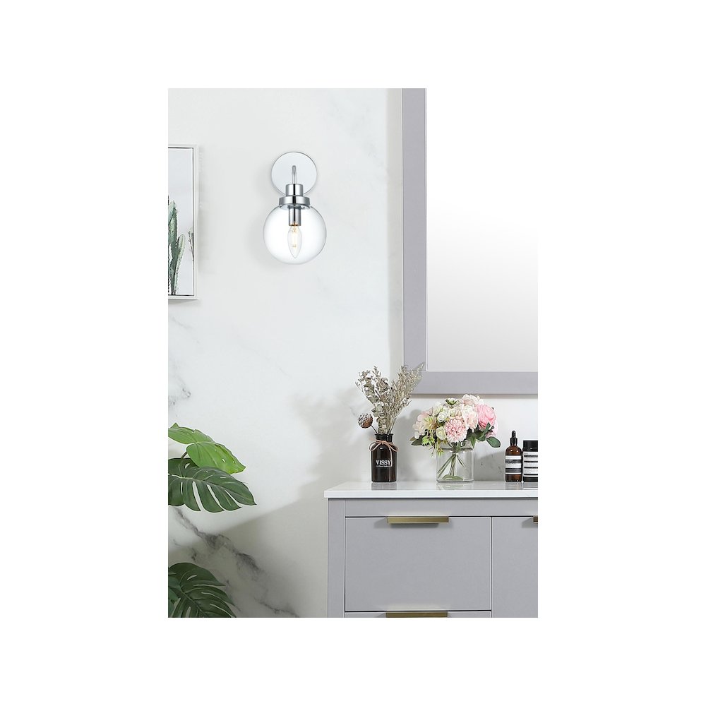 Hanson 6 inch Wall Sconce in Chrome. Picture 2