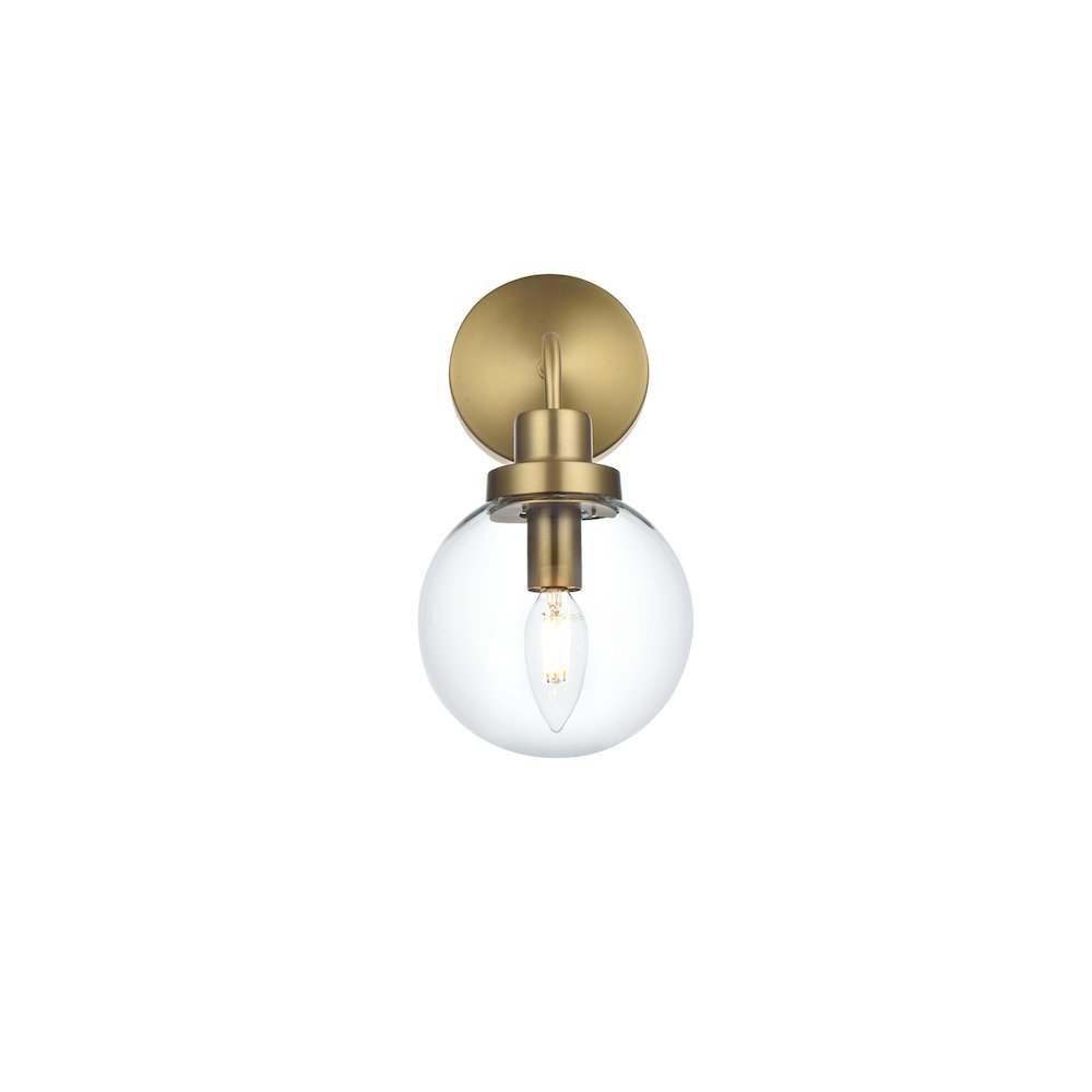 Hanson 6 inch Wall Sconce in Satin Gold. Picture 1