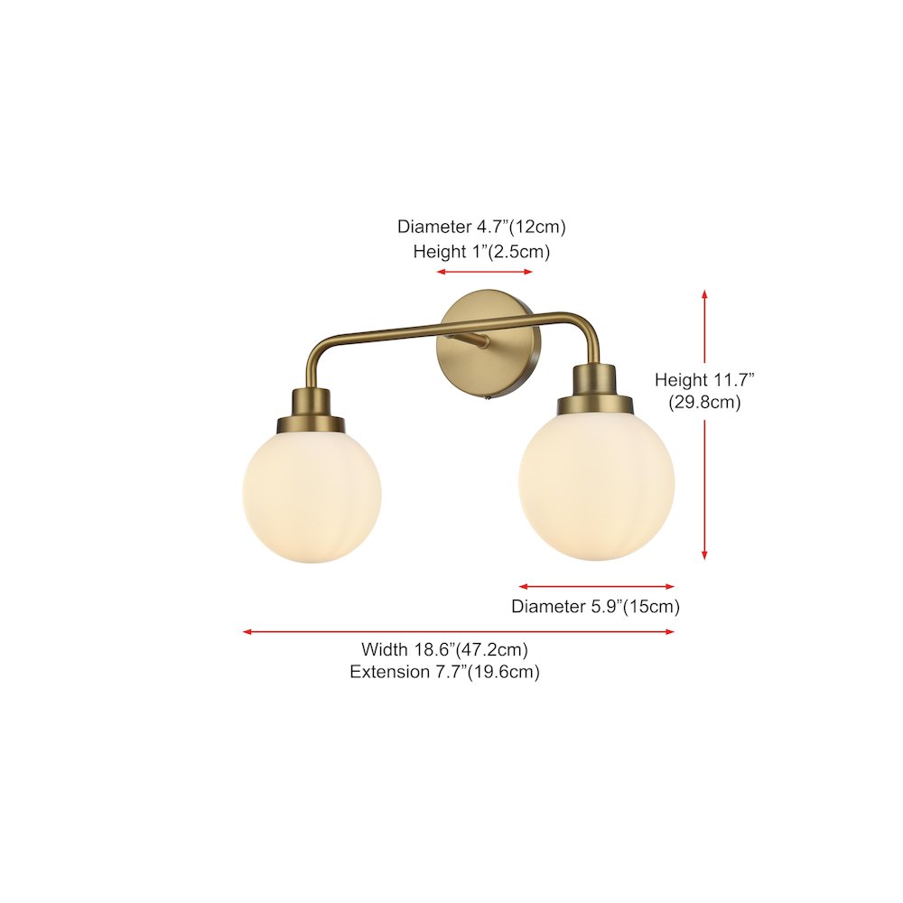 Hanson 19 inch Wall Sconce in Satin Gold. Picture 7