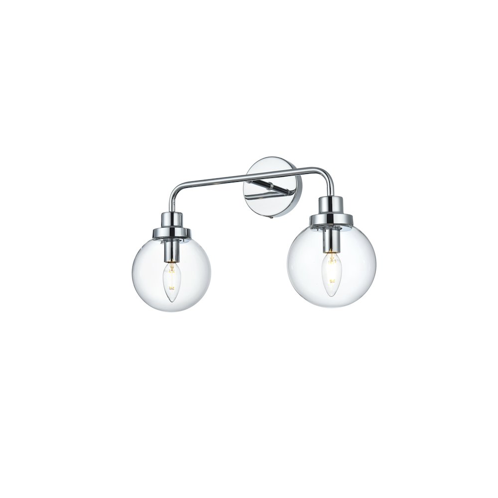 Hanson 19 inch Wall Sconce in Chrome. Picture 3