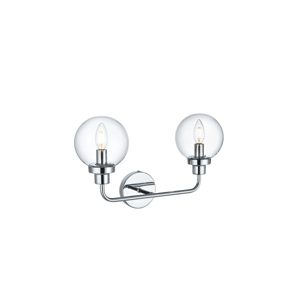 Hanson 19 inch Wall Sconce in Chrome. Picture 8