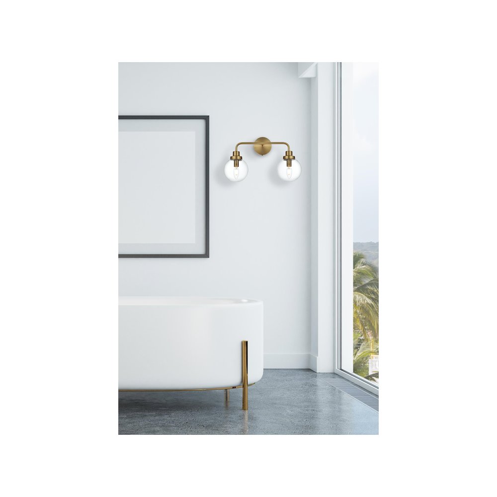 Hanson 19 inch Wall Sconce in Satin Gold. Picture 2