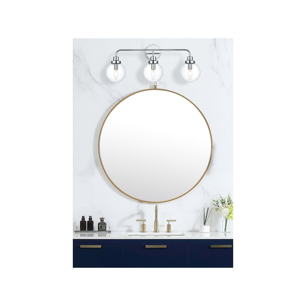 Hanson 28 inch Wall Sconce in Chrome. Picture 2