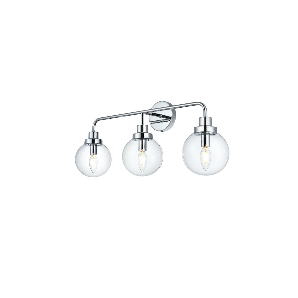 Hanson 28 inch Wall Sconce in Chrome. Picture 3