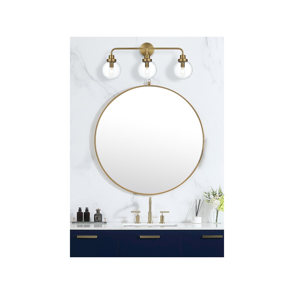 Hanson 28 inch Wall Sconce in Satin Gold. Picture 2