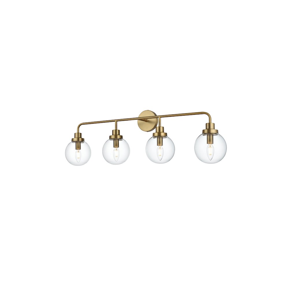 Hanson 37 inch Wall Sconce in Satin Gold. Picture 3