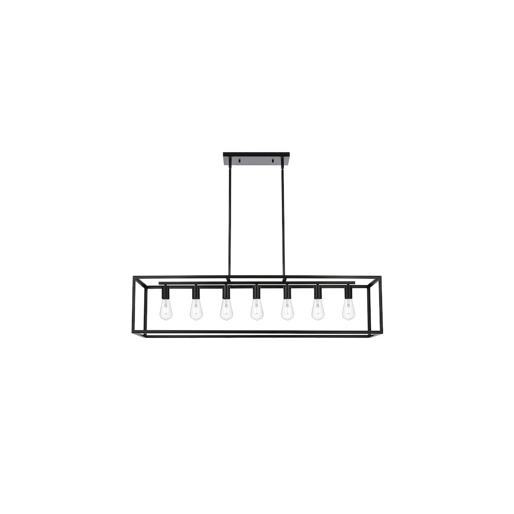 Judah 47 inch Pendant in Black. Picture 1