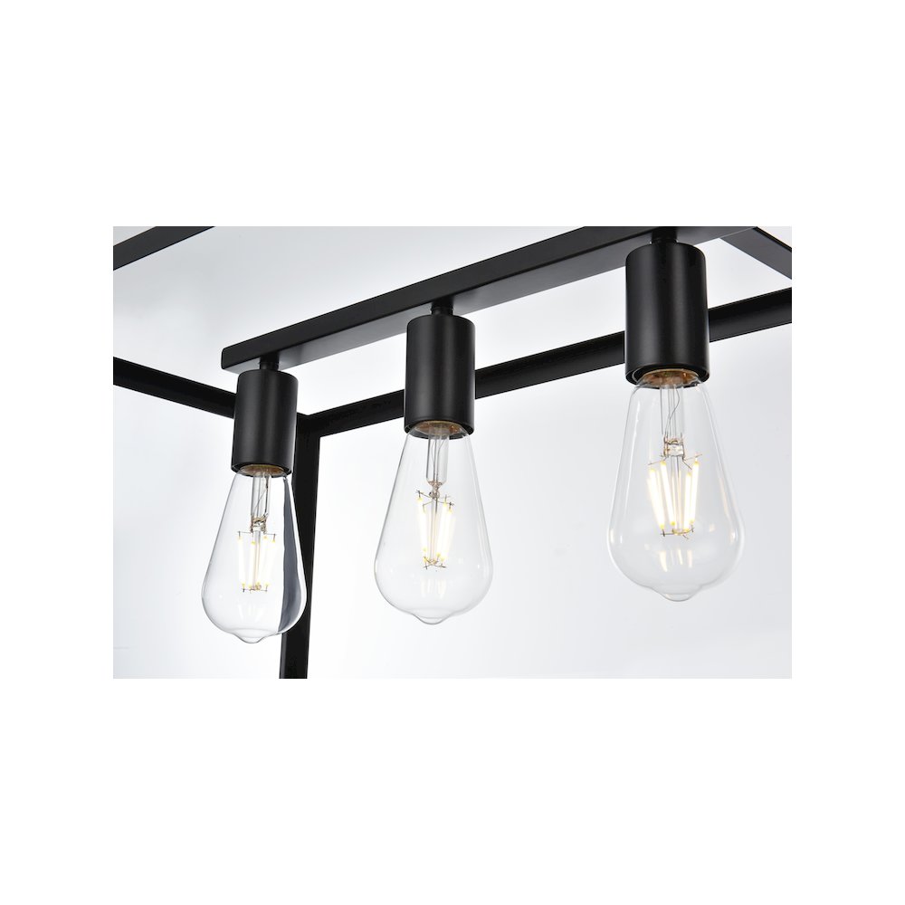 Judah 47 inch Pendant in Black. Picture 5