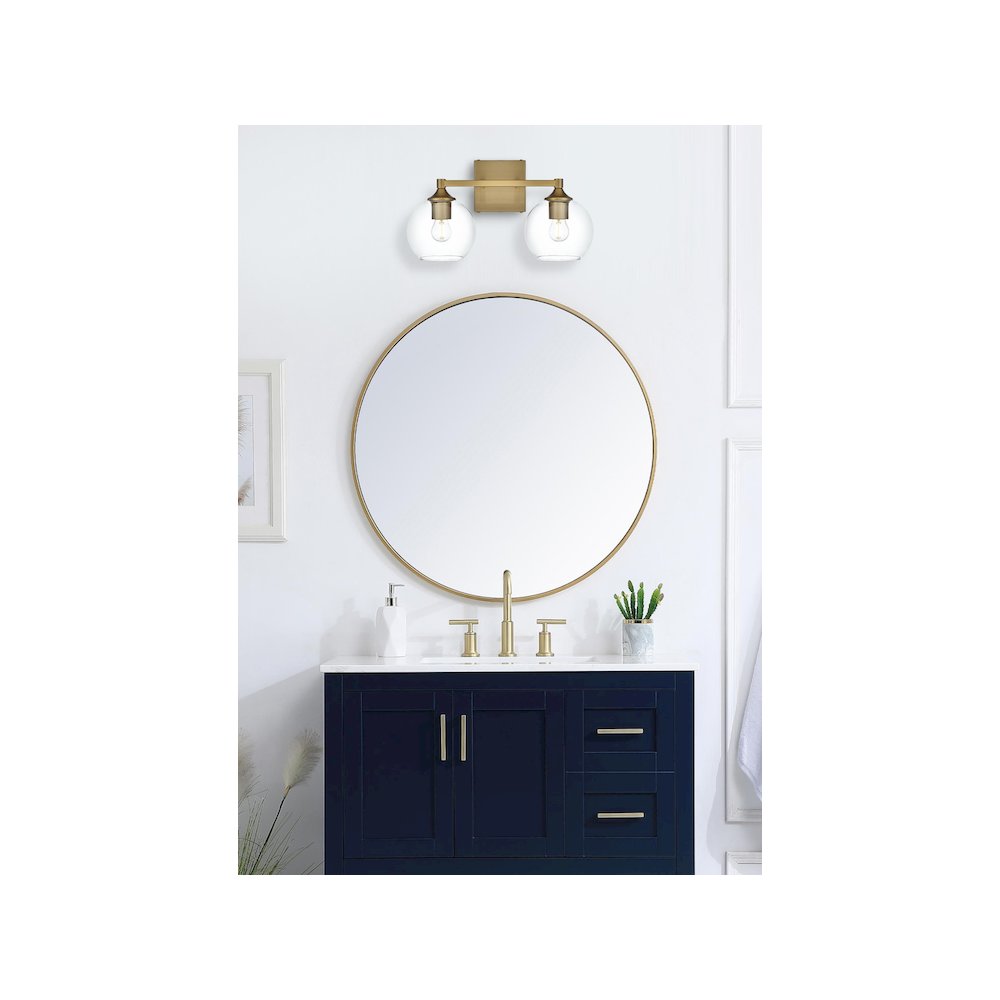 Eero 16 inch Wall Sconce in Satin Gold. Picture 2