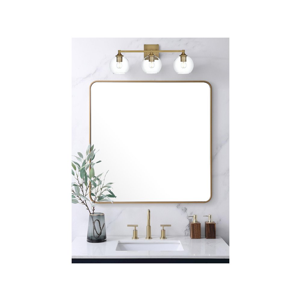 Eero 25 inch Wall Sconce in Satin Gold. Picture 2