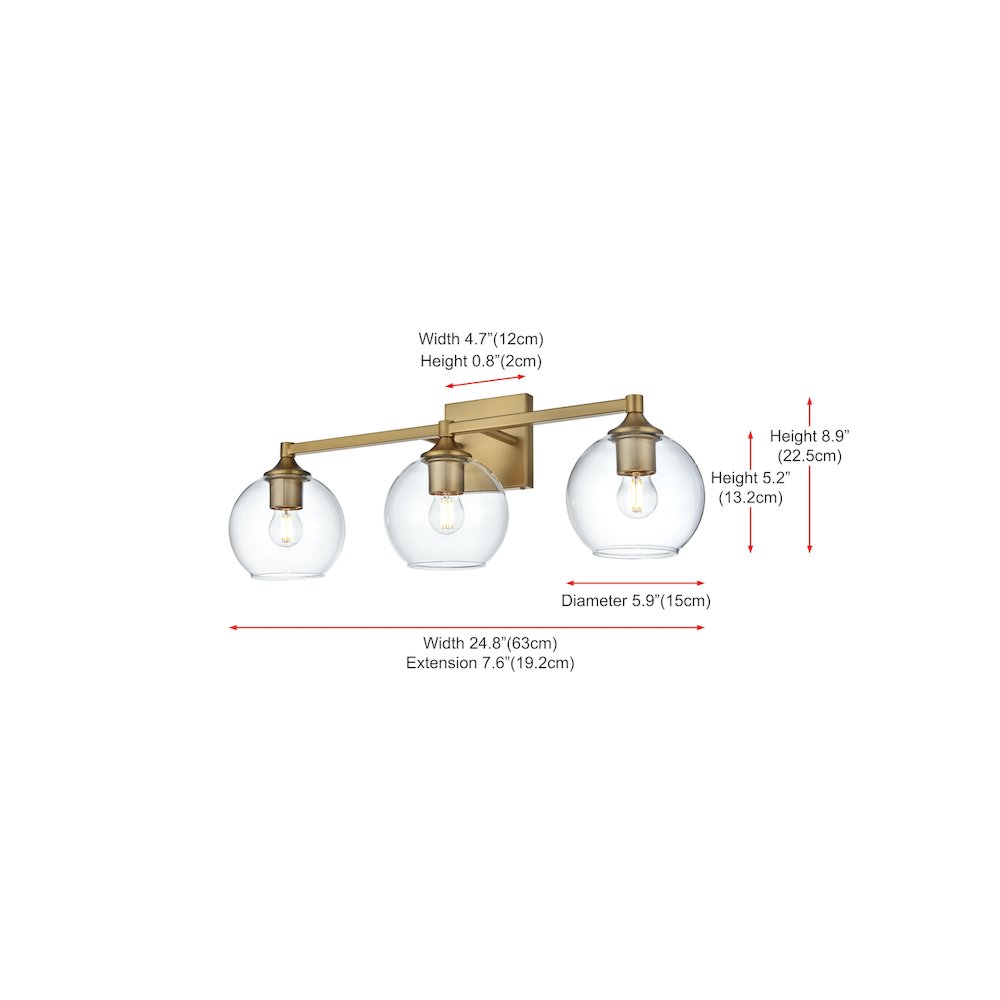 Eero 25 inch Wall Sconce in Satin Gold. Picture 7