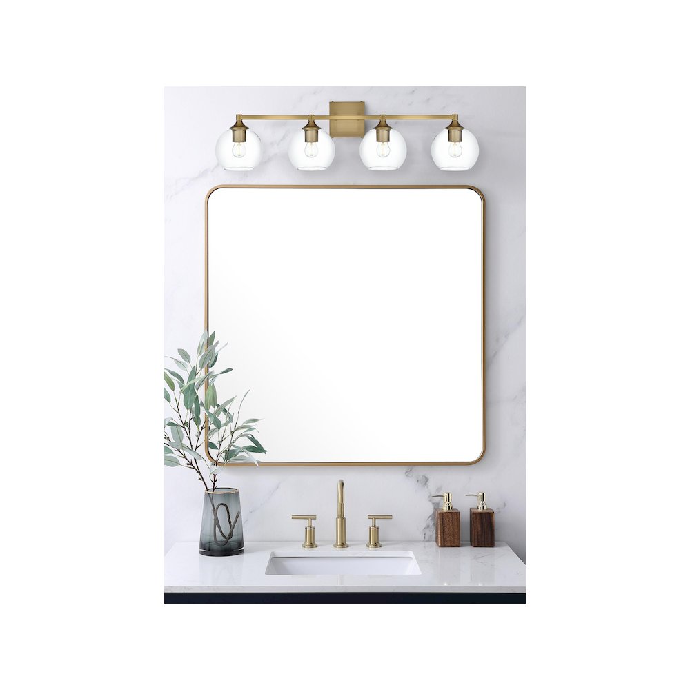 Eero 33 inch Wall Sconce in Satin Gold. Picture 2